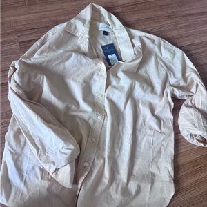 Universal Thread Light Beige Button-Up Shirt